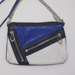 botkier Ultraviolet Cruz Crossbody Clutch Purse Bag Detachable Chain EUC